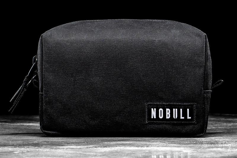 Black Nobull Waxed Canvas Kit Men's Bags | CA Q1609M